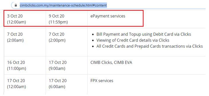 epayment notice